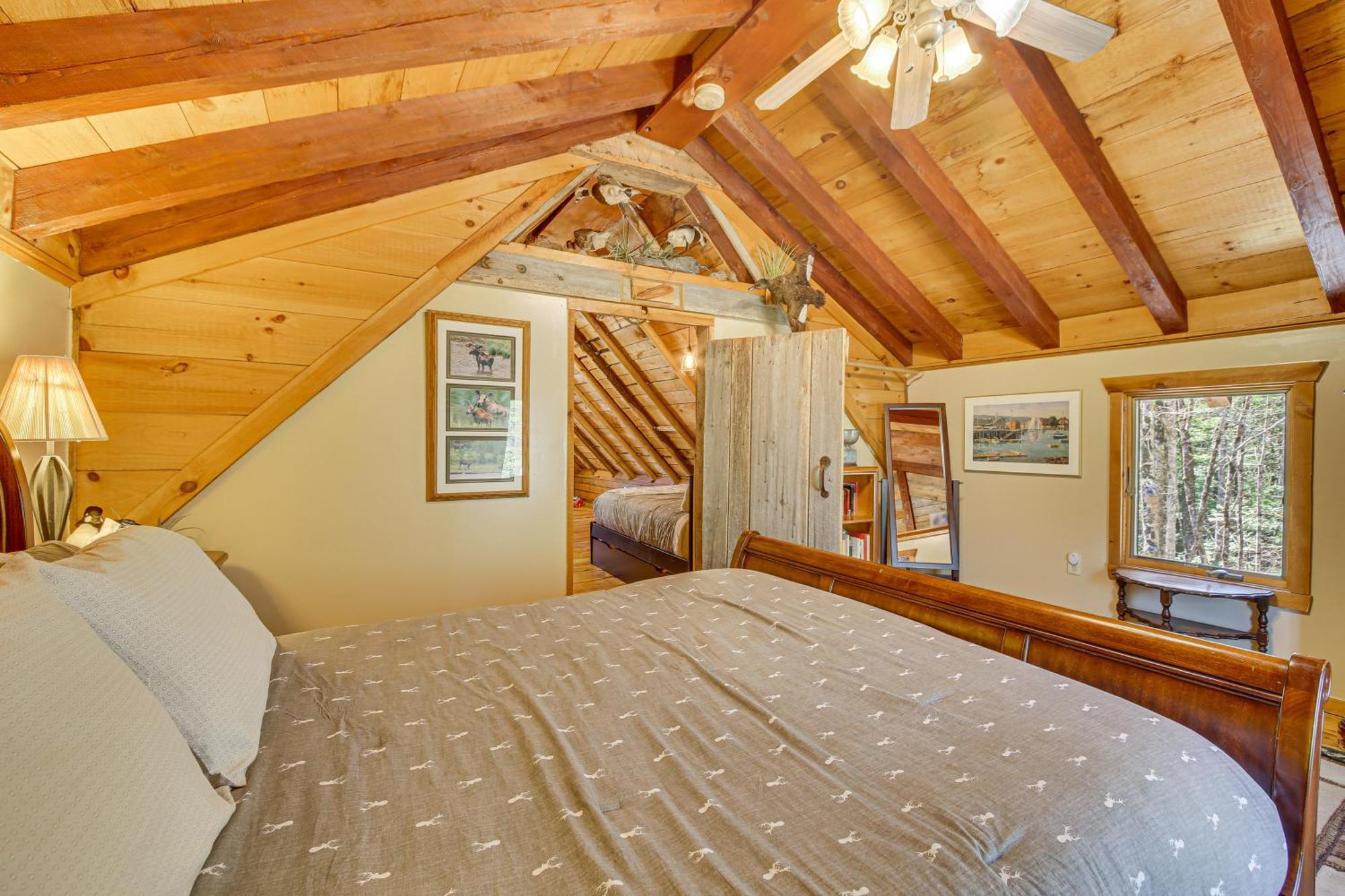Rustic Searsport Cabin Loft And Sunroom On 10 Acres Exterior photo