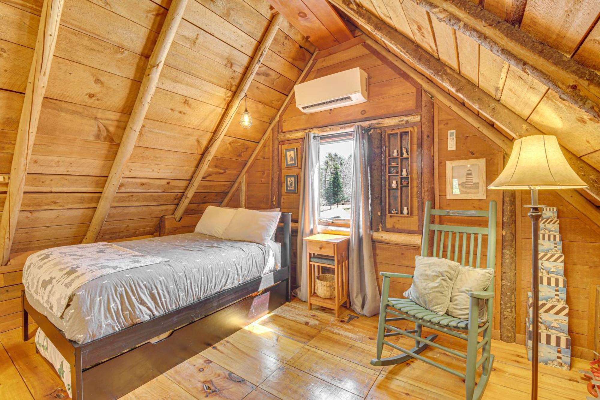 Rustic Searsport Cabin Loft And Sunroom On 10 Acres Exterior photo